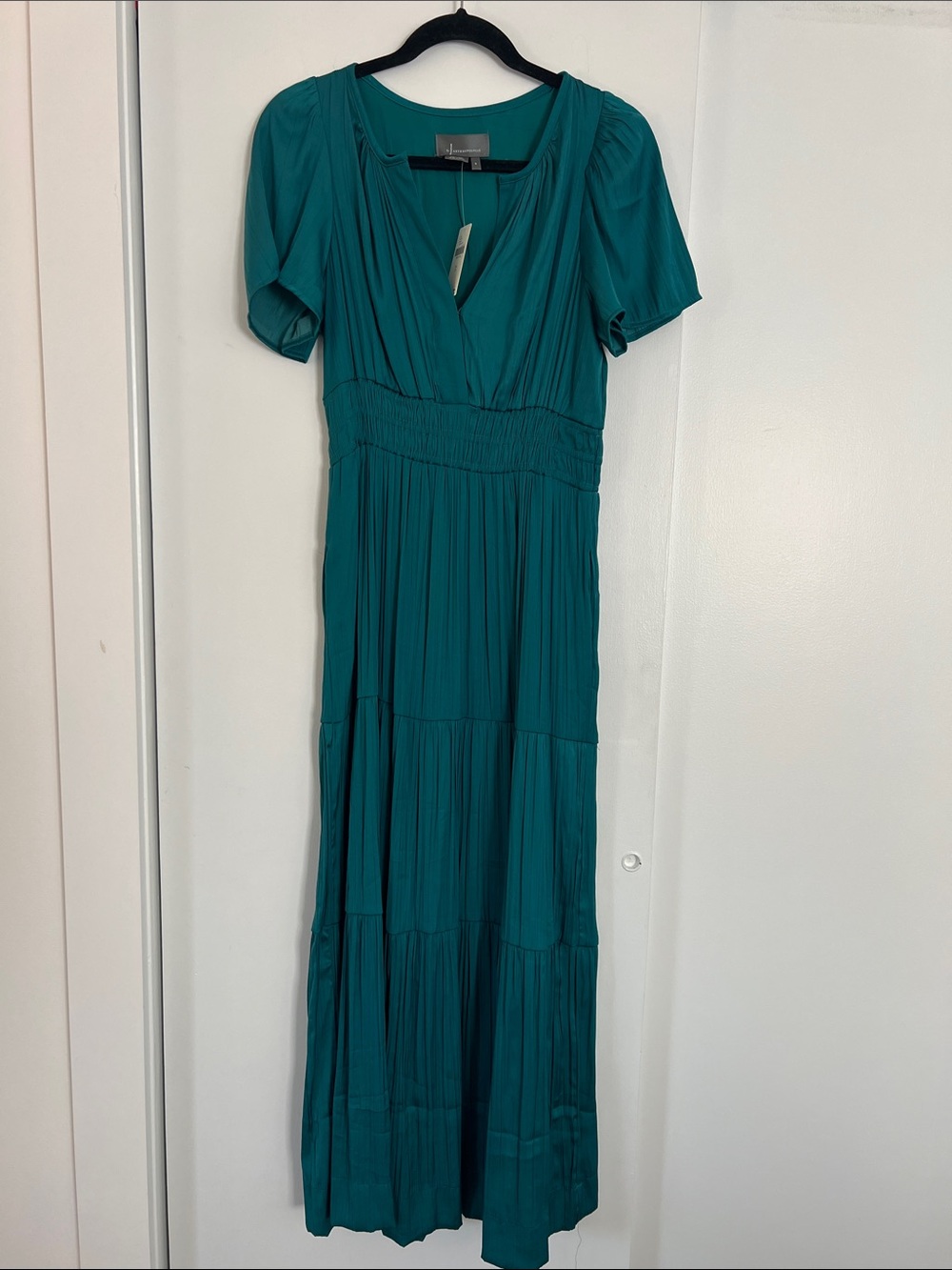 NWT Anthropologie Teal Somerset Maxi Dewss